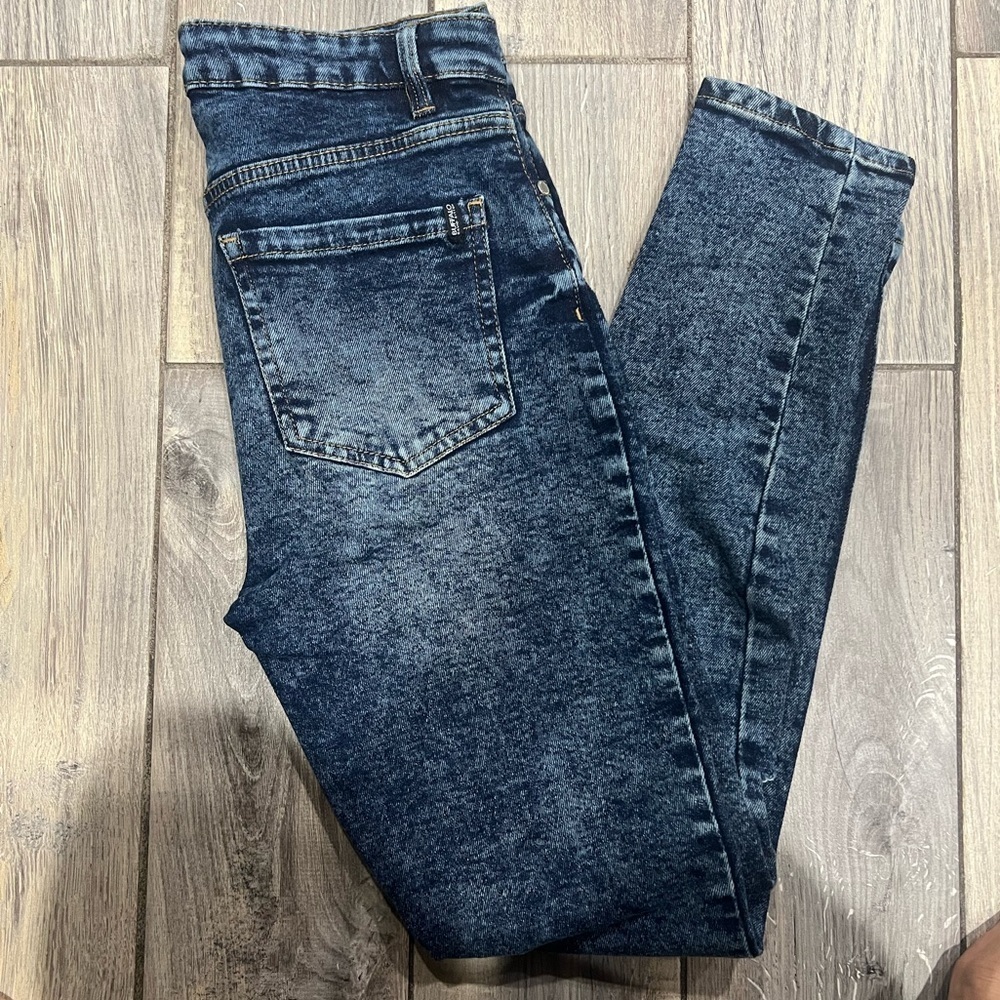 Buffalo David Bitton Dark Wash Skinny Jeans Ivy High Rise EUC Size 28 - Picture 2 of 3